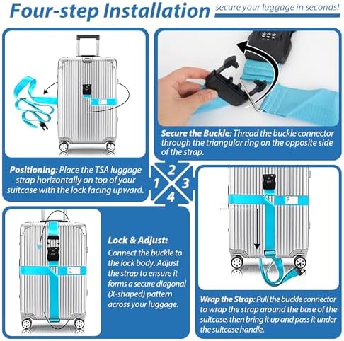 TSA Approved Luggage Straps - Image 7