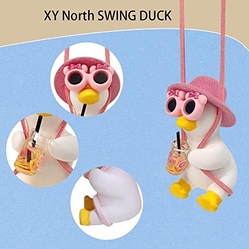 Cool Swinging Duck Car Hanging Ornament, Pendant Interior Rearview Mirror - Image 4