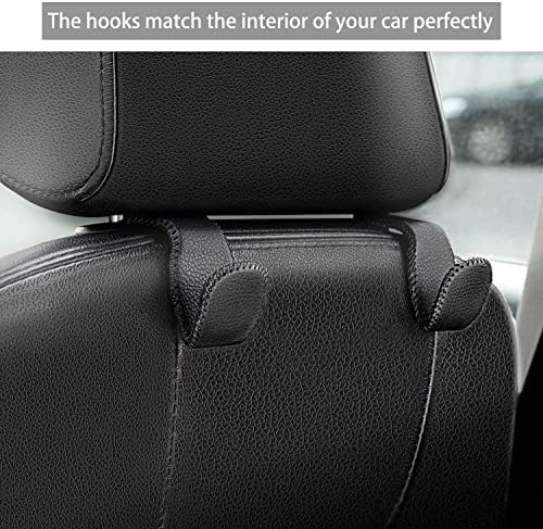Purse Hook for Car, Superior Leather Headrest Hanger Matching Cars Interior - Image 2