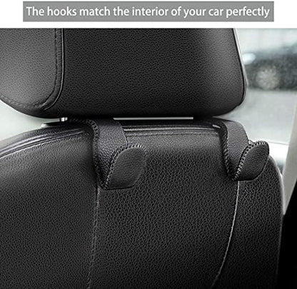 Purse Hook for Car, Superior Leather Headrest Hanger Matching Cars Interior - Image 2