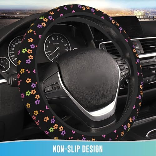 Elastic Steering Wheel Cover, 15 Inch Absorbing Sweat Vivid Pattern - Image 2