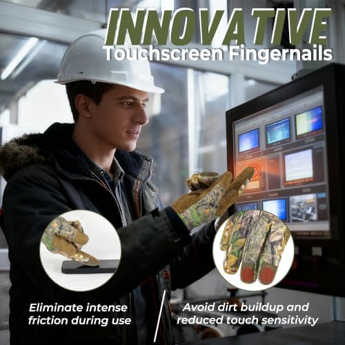 HANDLANDY Work Gloves for Men & Women, Utility Mechanic Working Gloves Touch - Image 5