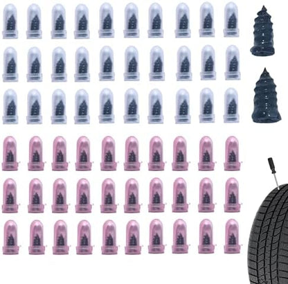 60 PCS Tire Repair Rubber Nail, Vacuum Tire Repair Kits Spiral Rubber Screws by Unknown
