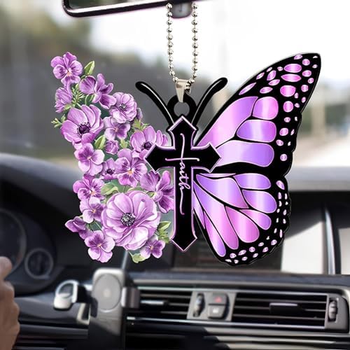 Butterfly Car Hanging Ornament, Hanging Charm Home Decoration Keepsake - Image 2
