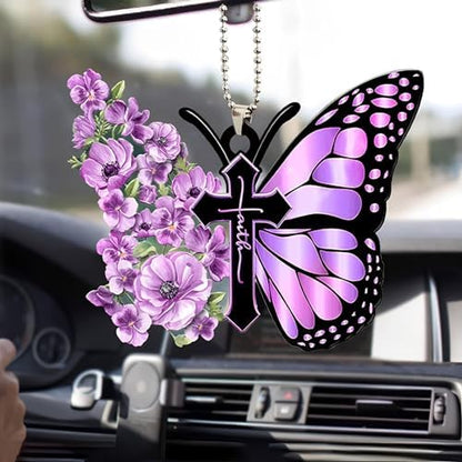Butterfly Car Hanging Ornament, Hanging Charm Home Decoration Keepsake - Image 2