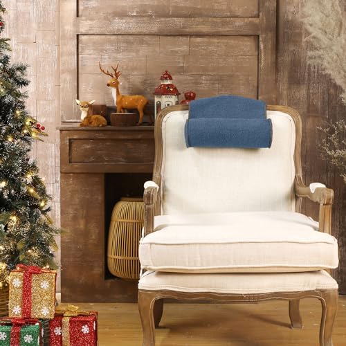 Weysat Head Neck Pillow for Recliner Chair Head Rest Roll, Haze Blue - Image 3