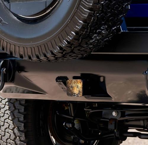 Swono Trailer Hitch Caps Covers Leopard Animal Pattern 2 Inch Rubber Tow Hitch - Image 6