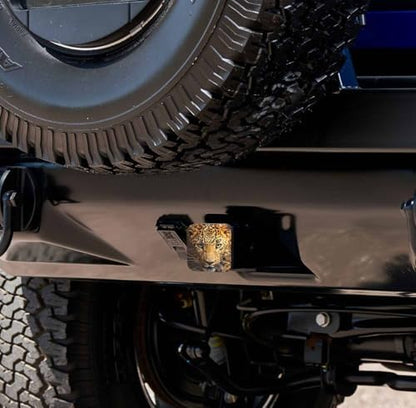 Swono Trailer Hitch Caps Covers Leopard Animal Pattern 2 Inch Rubber Tow Hitch - Image 6