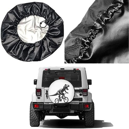 Dinosaur Moon Spare Tire Cover Dust-Proof Wheel Tire Cover Fit Trailer - Image 5