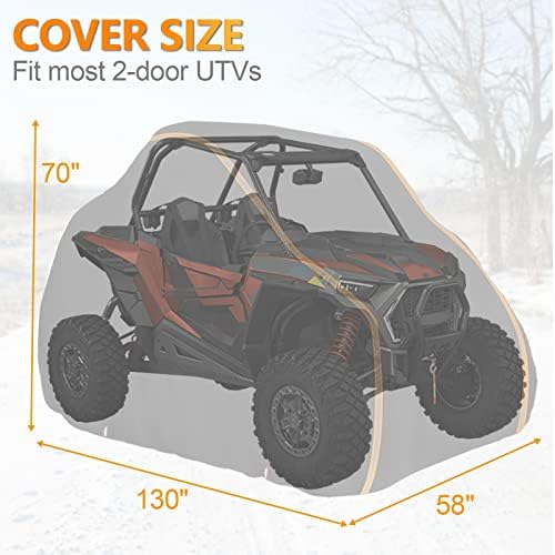 StarknightMT Heavy Duty 420D RZR UTV Cover 2-3 Seater 130" x 70" x 58" - Image 6