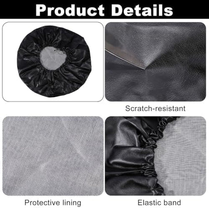 GLOBLELAND 30-32 inch Black Spare Tire Cover - Image 4