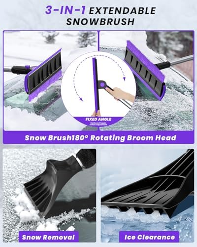 helloleiboo 55.7" Extra Long Ice Scraper - Image 3