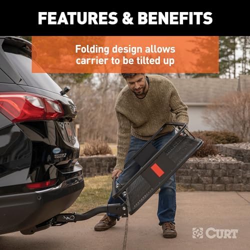CURT 18153 Folding Hitch Basket Cargo Carrier, 500 lb - Image 6