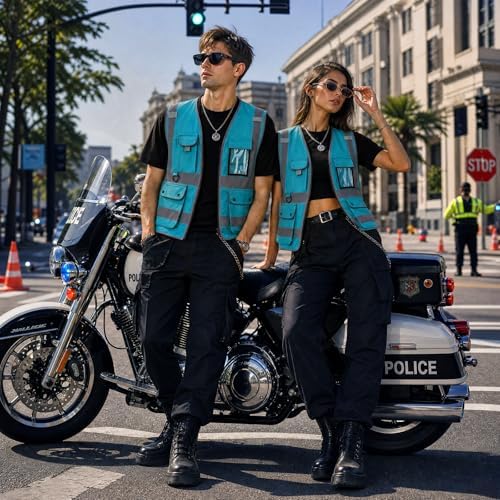 XIAKE Reflective Safety Vest for Men & Women High Visibility Class 2 Vest - Image 7