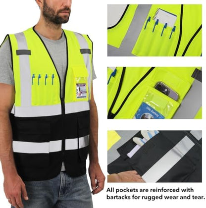 Dib Safety Hi Vis Reflective Safety Vest - Image 3