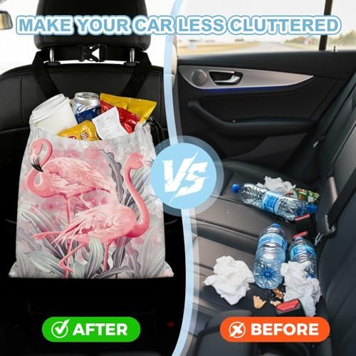 Flamingos Car Trash Bag - Image 5
