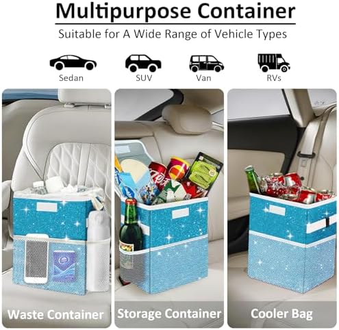Car Trash Can for Car, Cute Mini Car Trash Bag - Image 5