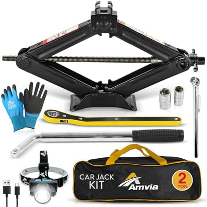 Car Jack Kit 2 Ton Scissor Jack by Unknown