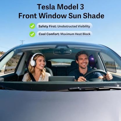 ZATOOTO Tesla Model 3 Car Window Shades 2018-2026 - Image 2