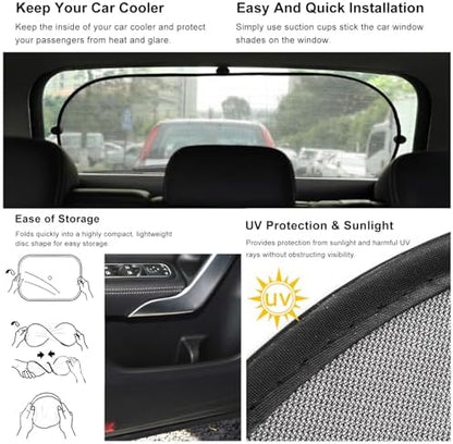 Universal Car Window Shade, UV Rays Protection Automotive Sun Shades - Image 3