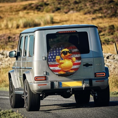 Funny Duck Spare Tire Cover Weatherproof Universal Wheel Protectors Cute Duck - Image 7