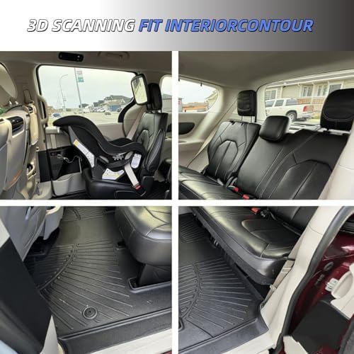 Floor Mats Set for 2017-2026 2027 Chrysler Pacifica - Image 6