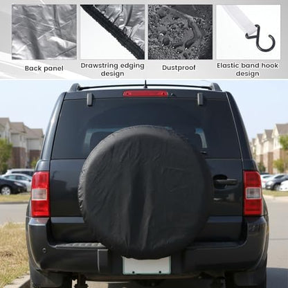 Car Spare Tire Cover, Waterproof Vehicle Spare Wheel Cover Protectors Dustproof - Image 5