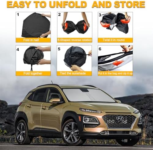 Foldable Front Windshield Sunshade fit - Image 6