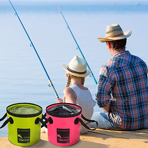 Collapsible Bucket 5 Gallon Container Folding Water Bucket Portable Wash Basin - Image 7