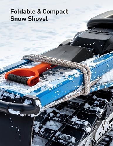AstroAI 38.4" Folding Extendable Snow Shovel, Aluminum Handle & Metal Blade - Image 6