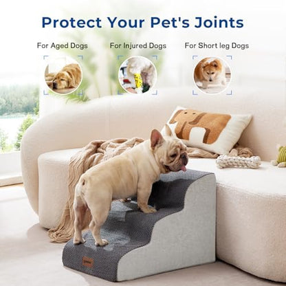 ZOMISIA Dog Stairs Ramp for Bed 19.7" H - Image 6