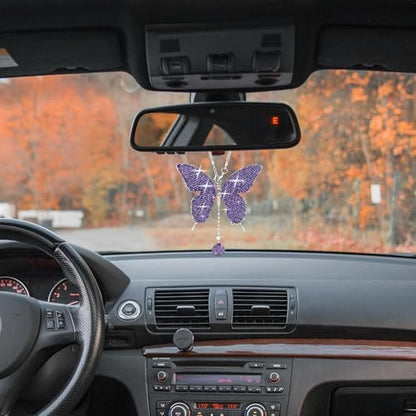 Rhinestone Butterfly Rearview Mirror Ornament - Image 6