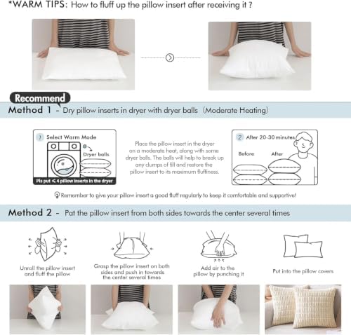 MIULEE 12x22 Inch Throw Pillow Insert - Image 6