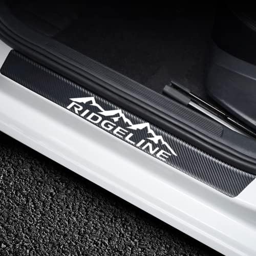 4Pcs Car Door Sill Protector for Ridgeline 2005-2023 Accessories, Carbon Fiber by Unknown