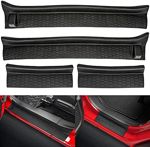 Door Sill Guards Kit Fits 2018-2026 Jeep Wrangler JL JLU Unlimited & JT by SUPAREE