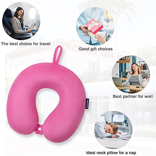 Travel Neck Pillow Memory Foam U Shape Airplane Pillow Deep Powder - Image 6