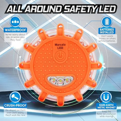 Marcala LED Road Flares 1-Pack | DOT Compliant LED Road Flares Car Emergency - Image 4