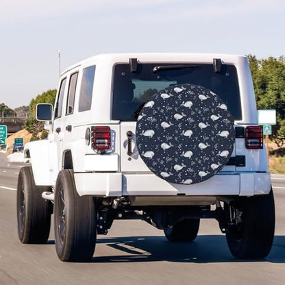 Whales Blue Spare Tire Cover Dust-Proof Wheel Tire Cover Fit Trailer, SUV and - Image 3