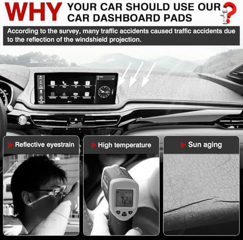 Autorder Dashboard Cover Mat for 2025 2026 Acura MDX Accessories Dash Cover - Image 2