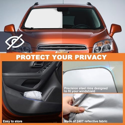 Foldable Front Windshield Sunshade fit - Image 4