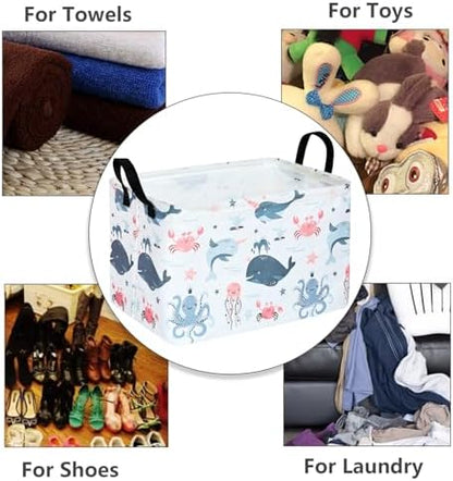 MAIZMZ Cute Storage Basket Gifts Basket Toys Organizer Waterproof Kids Hamper - Image 5