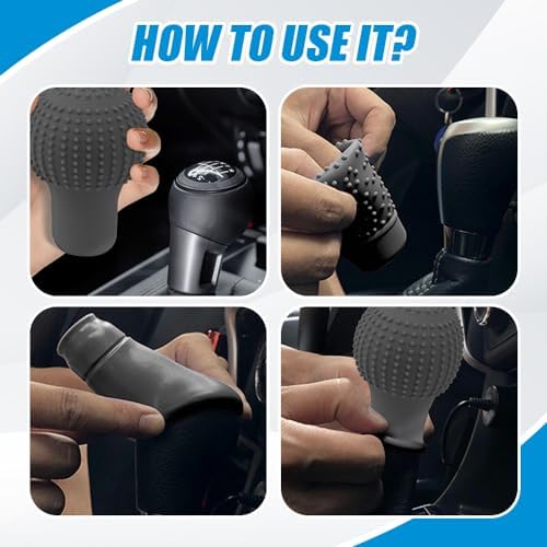 Car Gear Shift Knob Cover, Gear Shift Knob Cover Car Protect Accessories - Image 4