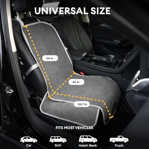 FUNNY FUZZY Dog Car Seat Cover for Front Seat, Dog Seat Cove Waterproof - Image 2