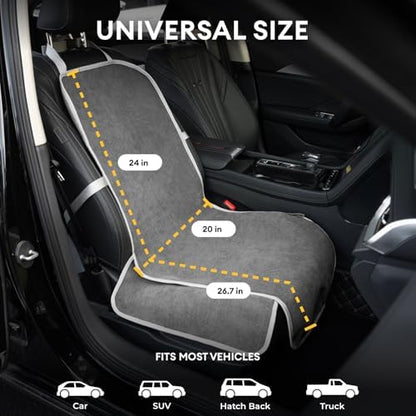 FUNNY FUZZY Dog Car Seat Cover for Front Seat, Dog Seat Cove Waterproof - Image 2