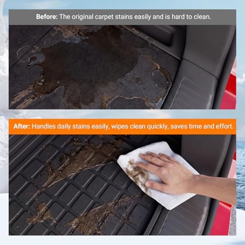 powoq Cargo Mat with Backrest Mats Compatible with 2023-2026 Honda Pilot - Image 4