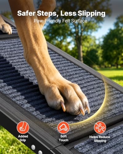 VEVOR Dog Ramp for Cars, Folding Pet Ramps for Medium & Large Dogs up to 250lbs - Image 3
