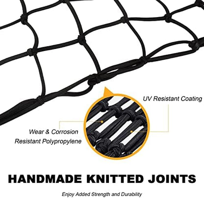 GSPSCN 16"x16" Portable Heavy Duty Cargo Net Stretches to 47"x47" - Image 5