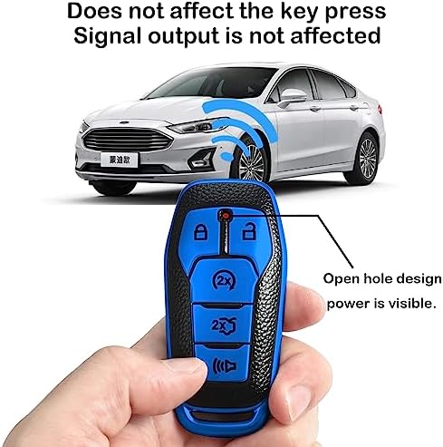 Kirsnda for Ford Key fob Cover, Texture Protective Case - Image 4