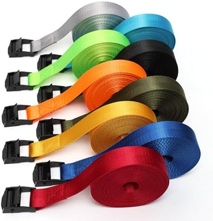 TRIWONDER Cinch Tie Down Strap Lashing Straps Heavy Duty Nylon Straps - Image 7