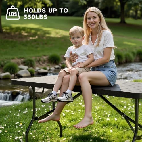Heavy Duty Folding Table, Sturdy Portable Foldable Table - Image 2